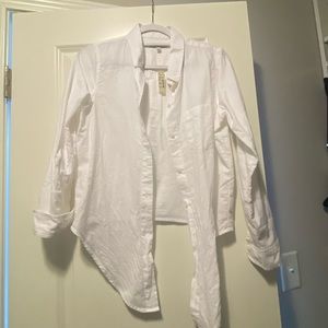 Madewell white button down shirt